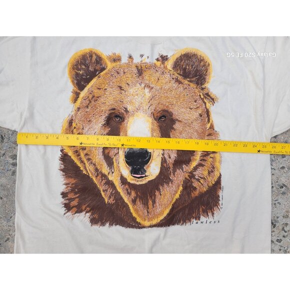 2XL Animal Lover Bear Grizzly Brown Kodiak Preshrunk Cotton Vtg 2003 Lawless NOS - Picture 3 of 10